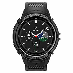 Spigen Sgp Spigen Rugged Armor Pro Coque avec Bracelet Compatible avec Samsung Galaxy Watch 6 Classic 43mm - Noir