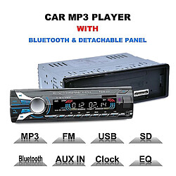 Avis Universal Lecteur de carte SD de voiture lecteur MP3 USB avec panneau amovible bluetooth tuner FM