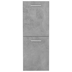 Avis Maison Chic Armoire de salle de bain,Meuble de rangement,Meuble haut Gris béton 30x30x80 cm Aggloméré -GKD747259