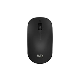 Souris sans fil optique WE - Nano Dongle USB - connexion 2.4 GHz - 1200 DPI, touché doux ,pile AA incluse, couleur noire