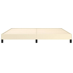 Acheter vidaXL Cadre de lit sans matelas crème 200x200 cm similicuir