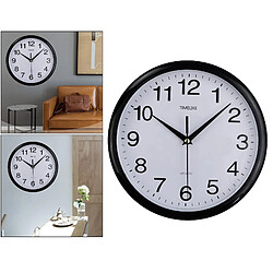 Horloge Murale Moderne Montres Silencieux Non Ticking Maison Salon Bureau Noir pas cher