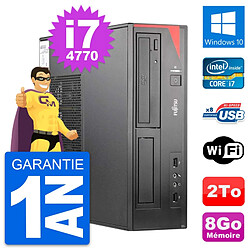 PC Fujitsu Esprimo E520 DT Intel i7-4770 RAM 8Go Disque Dur 2To Windows 10 Wifi - Occasion