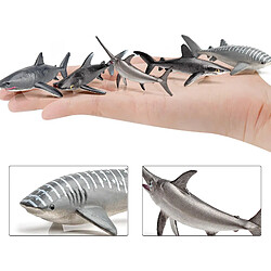 Universal 10pcs/set modèle animal simulation vivante pvc grand requin blanc simulation enfant modèle pas cher