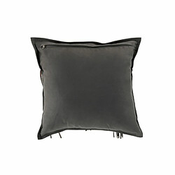 Paris Prix Coussin à Franges en Cuir India 45cm Gris