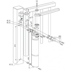 Locinox FPORTE INOX PREREGLE VERTICLOSE 2 ARGENT