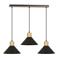 EPIKASA Suspension Rowen, Noir, Acier, 86x100x25 cm