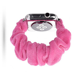 Bracelet en PU sangle de banque de tissu d'impression rose pour votre Apple Watch Series 5/4 44mm/Series 3/2/1 42mm