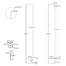 vidaXL Ancres de terre 10 pcs 10x60 cm Métal galvanisé pas cher