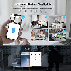 Acheter Universal Caméra de sécurité WiFi Commande d'application sans fil Compatible avec Baby Monitor 360 ° | Télécommande intelligente