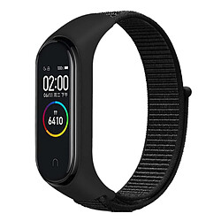 Bracelet en nylon réglable pour votre Xiaomi Mi Band 3/4/5/6/7 - tout noir