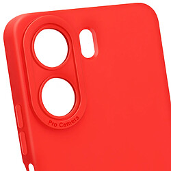 Avizar Coque pour Xiaomi Redmi 13C Silicone Mat Protection Caméra Rouge