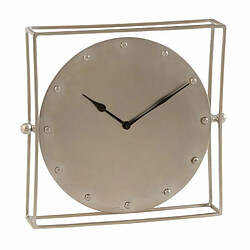 Paris Prix Horloge à Poser Orientable Rétro 33cm Argent