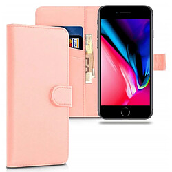 Ipomcase Coque pour iPhone 7/8, Coque iPhone SE 2020, Housse iPhone 7 / 8,Etui Portefeuille iPhone 7 / 8/Se -Rose