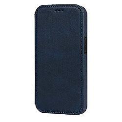 Coque en TPU + PU absorption magnétique avec porte-carte bleu pour votre iPhone 13 Pro 6.1 pouces