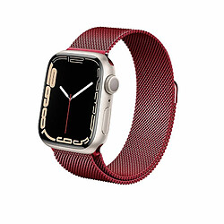 Crong Milano Steel pour Apple Watch 38/40/41mm (Crimson Red)