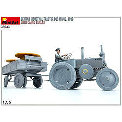 Mini Art Maquette Véhicule German Industrial Tractor D8511 Mod. 1936 With Cargo Trailer