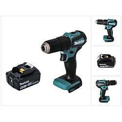 Makita DHP 483 T1 Perceuse-visseuse à percussion sans fil 18 V 40 Nm Brushless + 1x Batterie 5,0 Ah - sans chargeur