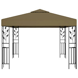 Maison Chic Tonnelle | Pergola 3x3 m Taupe 180 g/m² -GKD15238