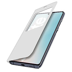 Avizar Étui Samsung Galaxy S10 Lite Fenêtre d'affichage Protection Intégrale Blanc