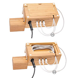 Avis Universal Ports USB multiples Base de recharge Station Base de recharge en bambou Sièges pour pour 3 ports USB | Porte téléphonique représentant (prise US)