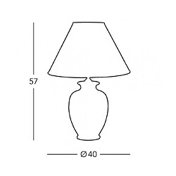 Avis Luminaire Center Lampe de table Giardino 24 carats plaqué d'or Or poli 1 ampoule 57cm