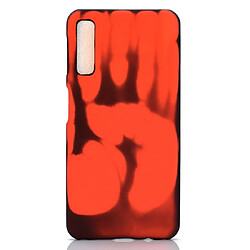 Wewoo Coque Rigide pour décoloration de capteur thermique Paste Skin + PC Galaxy A7 2018 Rouge