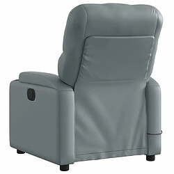 Acheter Maison Chic Fauteuil Relax pour salon, Fauteuil de massage inclinable électrique gris similicuir -GKD41559