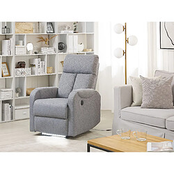 Acheter Beliani Fauteuil SOMERO Tissu Gris