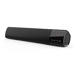 Universal Haut-parleur Bluetooth de LED portable TF FM Colonne de subwoofer 3D sans fil 3D pour PC Computer TV Téléphone Accueil | Haut-parleurs portatifs (Noir)