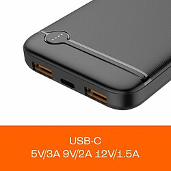 Powerbank PcCom Essential Noir 10000 mAh 20 W pas cher