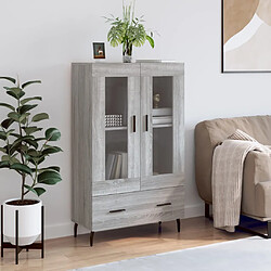 vidaXL Buffet haut sonoma gris 69,5x31x115 cm bois d'ingénierie