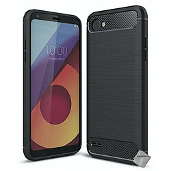 Htdmobiles Coque silicone gel carbone pour LG Q6 + film ecran - NOIR