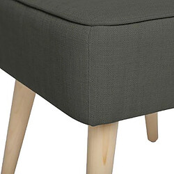 Avis Tabouret carré en contre-plaque coloris gris foncé - Dim : L.40 x l.40 x H.40 cm -PEGANE-