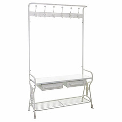 Meuble d'Entrée Alexandra House Living Blanc Fer 39 x 183 x 104 cm