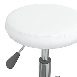 Acheter vidaXL Tabouret de massage Similicuir Blanc