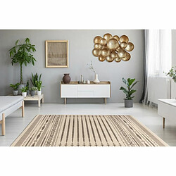 Avis Paris Prix Tapis Imprimé à Poils Plats Splash Crème 160 x 230 cm