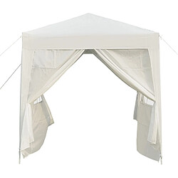 Acheter Bcelec 578-013 Tonnelle de jardin dépliable, Pavillon de Jardin, Chapiteau Blanc 2X2m avec 4 parois latérales