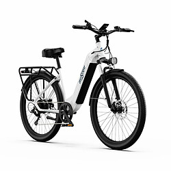 ONESPORT OT05 Vélo Électrique - 27.5" Roues 250W Moteur 36V18.2Ah Batterie 60KM Autonomie Frein à Disque - Blanc Cassé