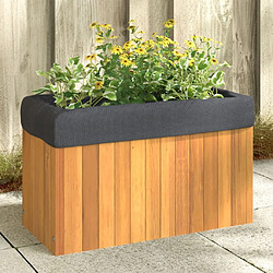 Maison Chic Jardinière,Bac à fleurs - pot de fleur 59x27,5x35 cm bois massif d'acacia -GKD66850