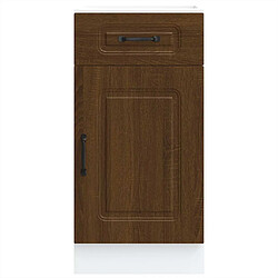 Avis vidaXL Armoire de cuisine Kalmar chêne marron bois d'ingénierie