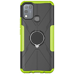 Coque en TPU 2-en-1, airbag quatre coins avec béquille pour votre Infinix Hot 10 Play/X688 - vert