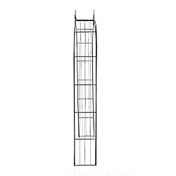 Decoshop26 Arche à rosiers pour jardin revêtue de fer hauteur 260 cm bronze vieilli MDJ10116