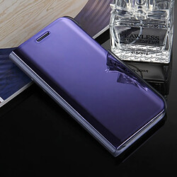 Wewoo Housse Étui Violet pour Samsung Galaxy A3 2017 / A320 galvanoplastie miroir horizontal en cuir avec support