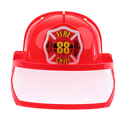 Avis Simulateur pompier casque de sécurité réglable pompier chapeau bonnet jouet rouge