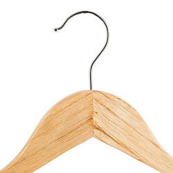 Acheter Lot de 8 Cintres en Bois Strong 45cm Naturel