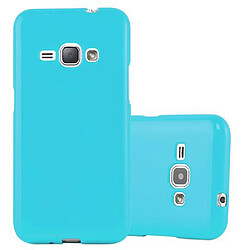 Cadorabo Coque Samsung Galaxy J1 2015 Etui en Bleu