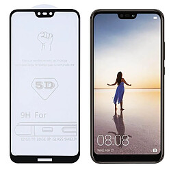 Wewoo Film de verre trempé de plein écran pour colle9H 5Dpour Huawei P20 Lite / Nova 3e