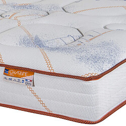 Ebac Matelas 160x200 Charline - Ressorts ensachés - Hauteur 26 cm - Soutien medium pas cher