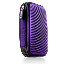 Duronic HDC2 VT étui de Protection Semi Rigide pour Disque Dur, GPS, Batterie Portable, liseuse | Housse pour disques durs externes | Violet | EVA Antichoc | Léger et Compact | 11 x 15 cm